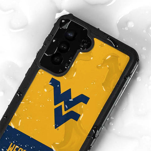 West Virginia University WV Yello split Galaxy S23 Plus Waterproof Case