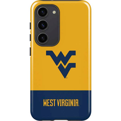 West Virginia University WV Yello split Galaxy S23 Pro Case