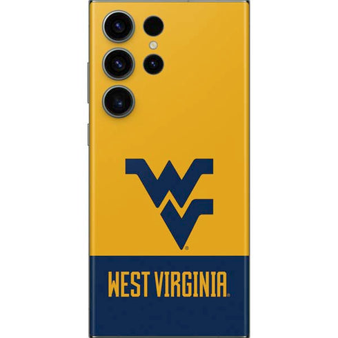 West Virginia University WV Yello split Galaxy S23 Ultra Skin