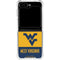 West Virginia University WV Yello split Galaxy Z Flip5 5G Clear Case