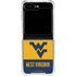 West Virginia University WV Yello split Galaxy Z Flip5 5G Clear Case