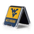 West Virginia University WV Yello split Galaxy Z Flip5 5G Clear Case