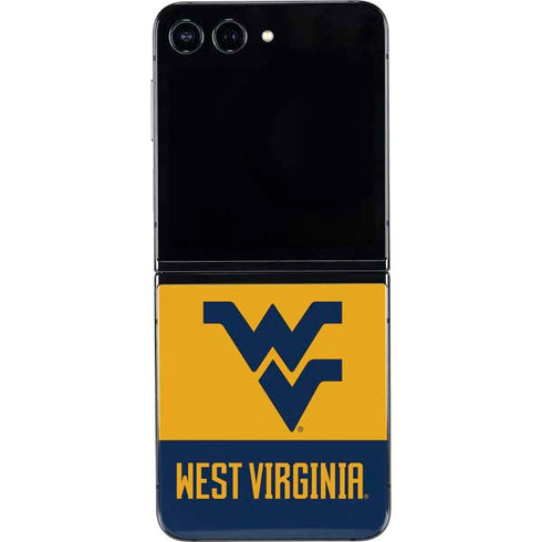 West Virginia University WV Yello split Galaxy Z Flip5 5G Skin