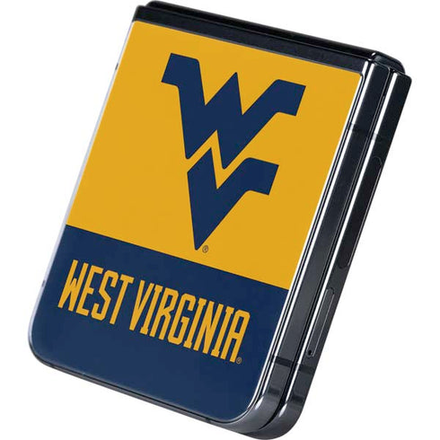 West Virginia University WV Yello split Galaxy Z Flip5 5G Skin