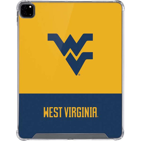 West Virginia University WV Yello split iPad Pro 12.9in (2020) Clear Case