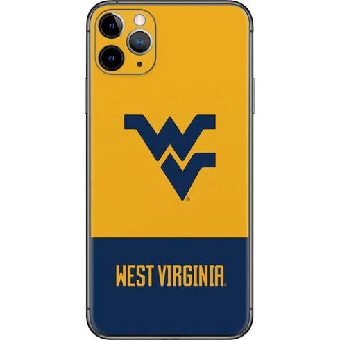 West Virginia University WV Yello split iPhone 11 Pro Max Skin