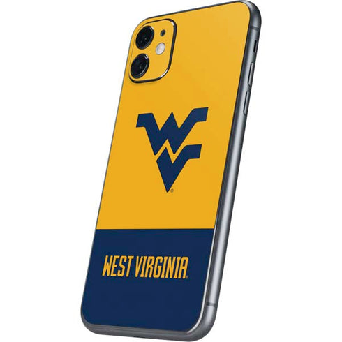 West Virginia University WV Yello split iPhone 11 Skin