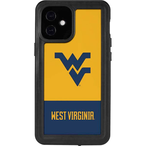 West Virginia University WV Yello split iPhone 12 Mini Waterproof Case