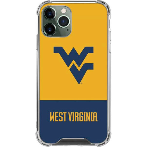 West Virginia University WV Yello split iPhone 12 Pro Max Clear Case