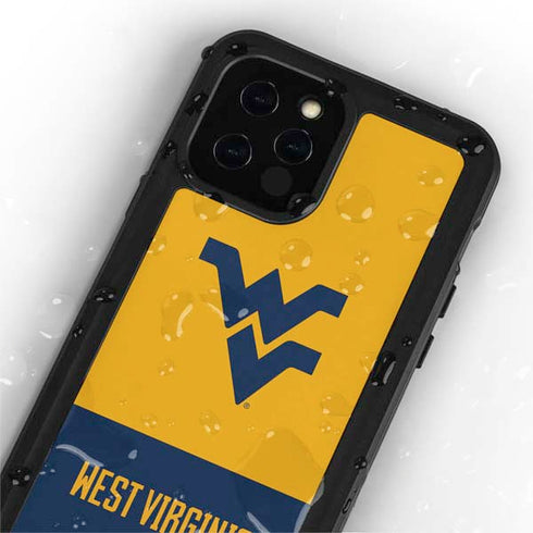 West Virginia University WV Yello split iPhone 12 Pro Max Waterproof Case