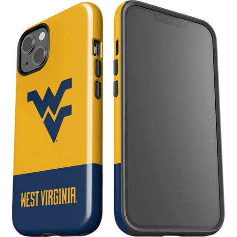 West Virginia University WV Yello split iPhone 14 Impact Case