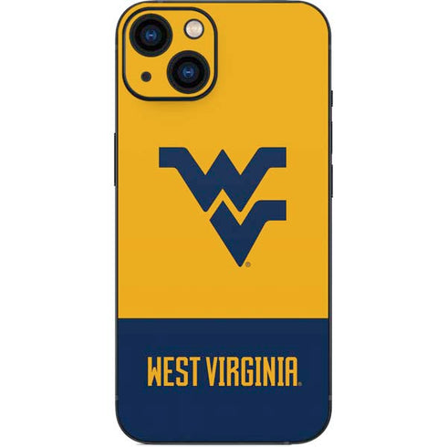 West Virginia University WV Yello split iPhone 14 Plus Skin