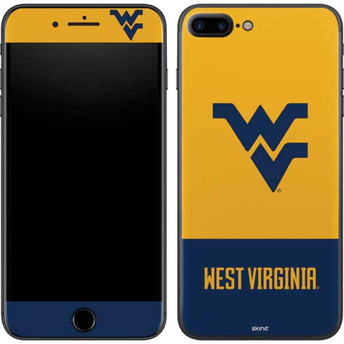 West Virginia University WV Yello split iPhone 8 Plus Skin