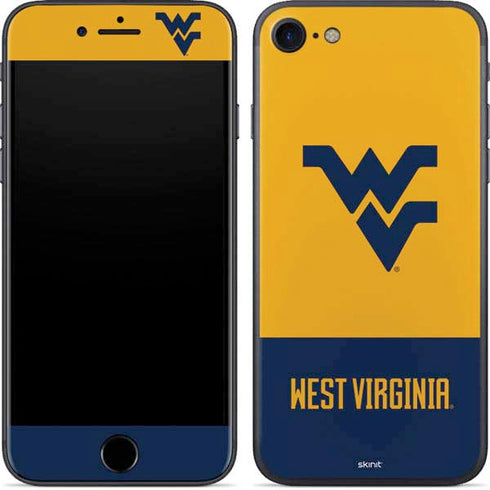 West Virginia University WV Yello split iPhone 8 Skin