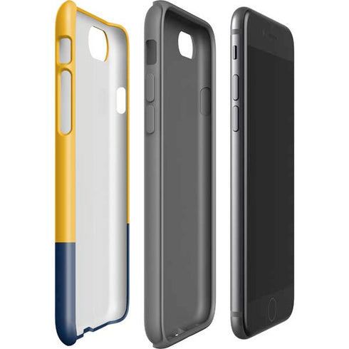 West Virginia University WV Yello split iPhone SE (2nd & 3rd Gen) Pro Case