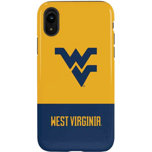 West Virginia University WV Yello split iPhone XR Pro Case