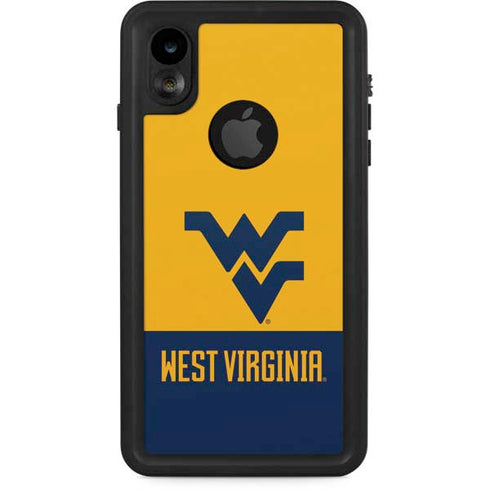 West Virginia University WV Yello split iPhone XR Waterproof Case