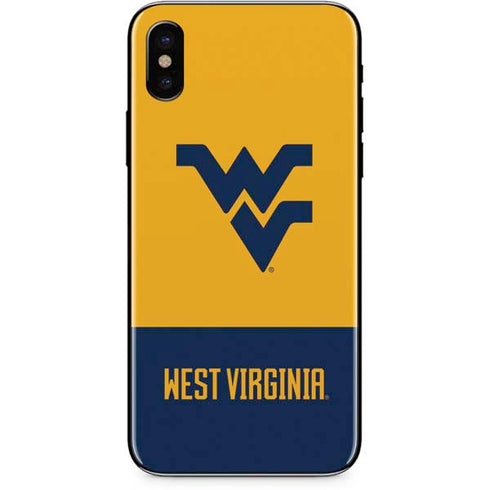 West Virginia University WV Yello split iPhone XS Skin