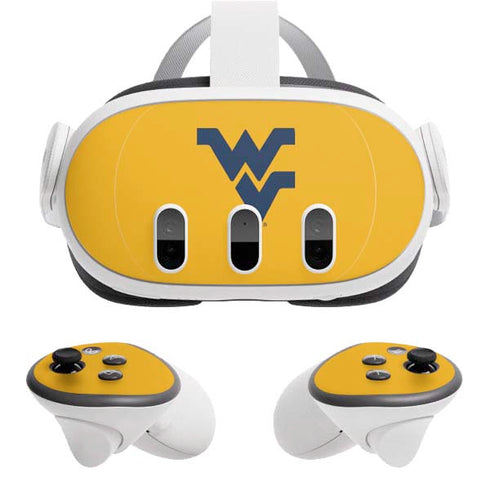 West Virginia University WV Yello split Meta Quest 3 Skin