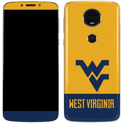 West Virginia University WV Yello split Moto E5 Plus Skin