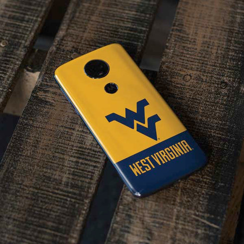 West Virginia University WV Yello split Moto E5 Plus Skin