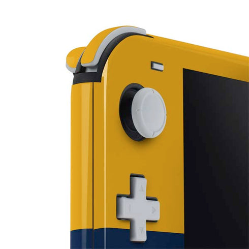 West Virginia University WV Yello split Nintendo Switch Lite Skin