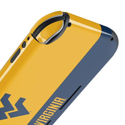 West Virginia University WV Yello split Nintendo Switch Lite Skin