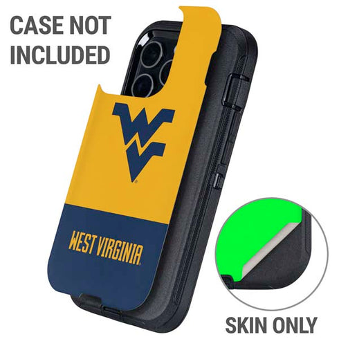West Virginia University WV Yello split Otterbox Defender iPhone Skin