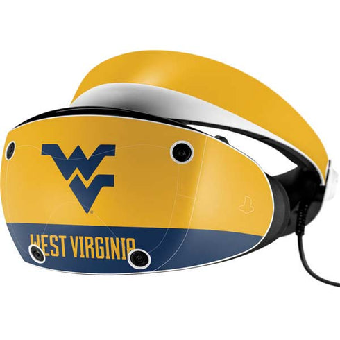 West Virginia University WV Yello split PlayStation VR2 Skin