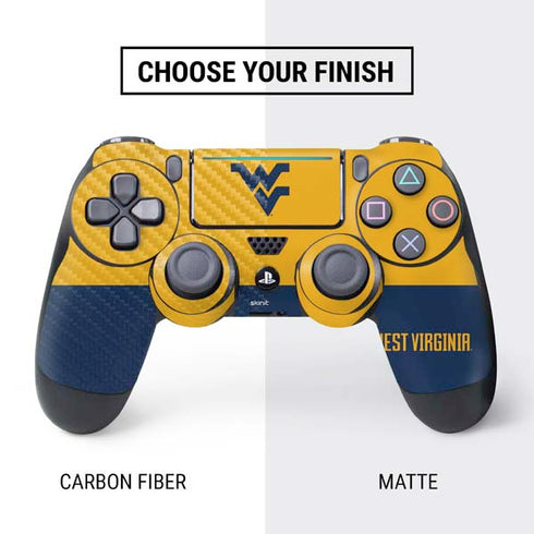 West Virginia University WV Yello split PS4 Slim Bundle Skin