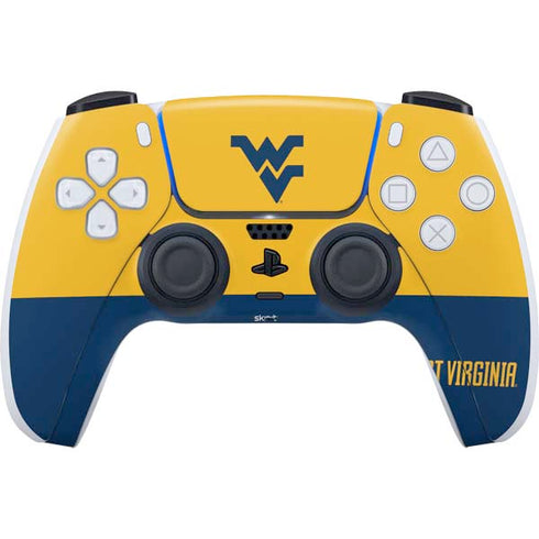 West Virginia University WV Yello split PS5 Controller Skin