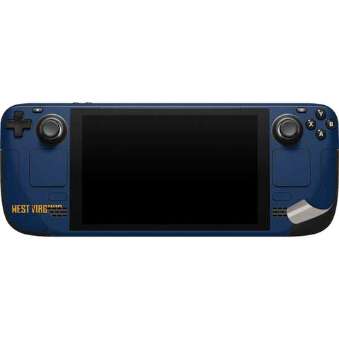 West Virginia University WV Yello split Steam Deck Handheld Gaming Computer Skin