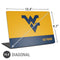 West Virginia University WV Yello split Universal Laptop 16.6in (13.4 x 9.7in) Skin