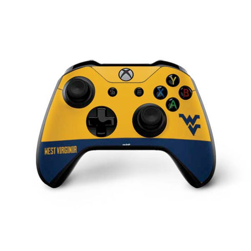 West Virginia University WV Yello split Xbox One X Controller Skin