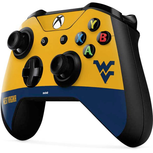 West Virginia University WV Yello split Xbox One X Controller Skin