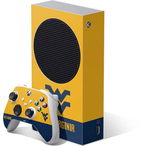 West Virginia University WV Yello split Xbox Series S Bundle Skin