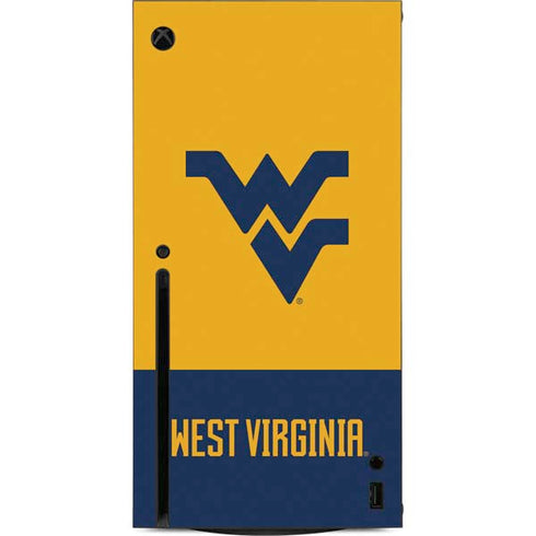 West Virginia University WV Yello split Xbox Series X Console Skin