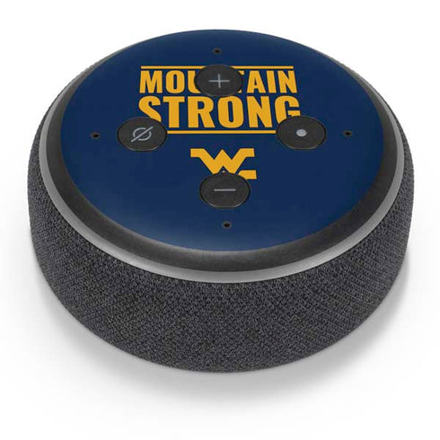West Virginia University Yellow Amazon Echo Dot Skin