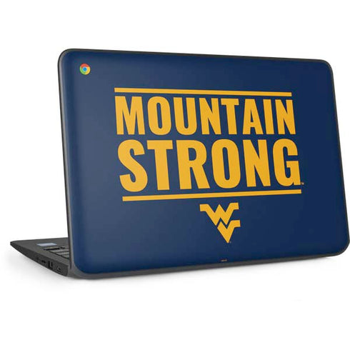 West Virginia University Yellow HP Chromebook Skin