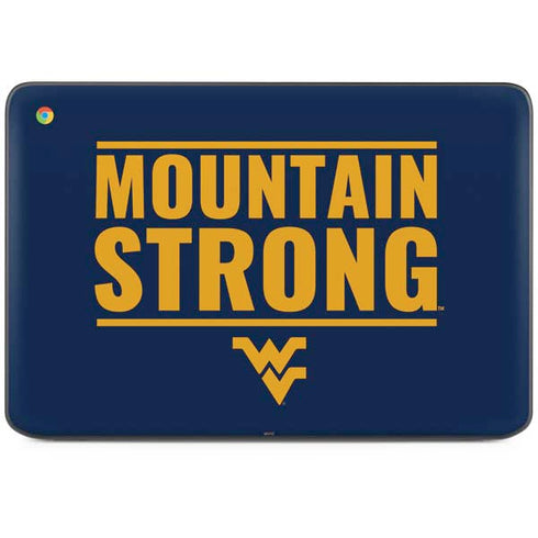 West Virginia University Yellow HP Chromebook Skin