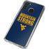 West Virginia University Yellow Galaxy A21 Clear Case