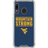 West Virginia University Yellow Galaxy A30 Clear Case