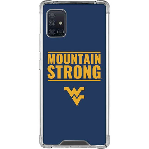 West Virginia University Yellow Galaxy A51 5G Clear Case