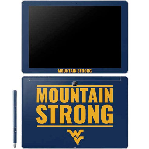 West Virginia University Yellow Galaxy Book 12in Skin