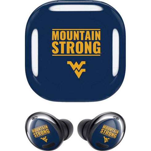 West Virginia University Yellow Galaxy Buds Pro Skin