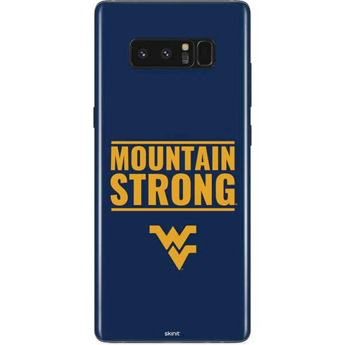 West Virginia University Yellow Galaxy Note 8 Skin