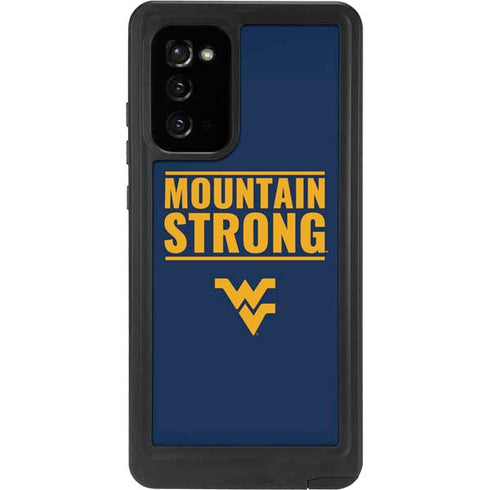 West Virginia University Yellow Galaxy Note20 5G Waterproof Case