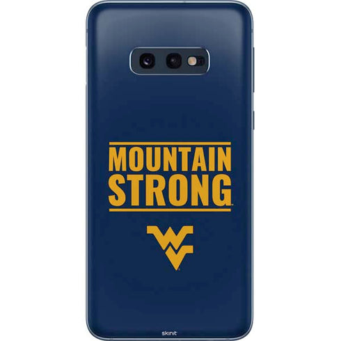 West Virginia University Yellow Galaxy S10e Skin