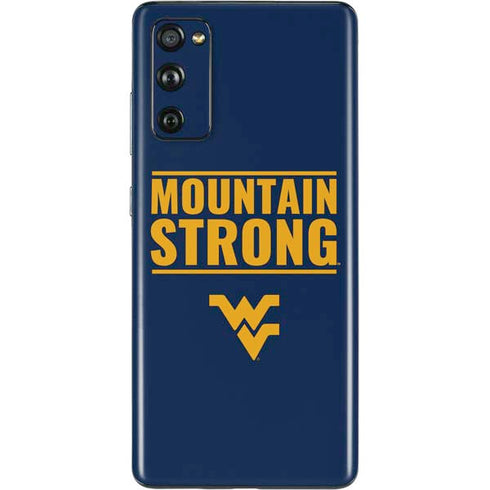 West Virginia University Yellow Galaxy S20 Fan Edition Skin