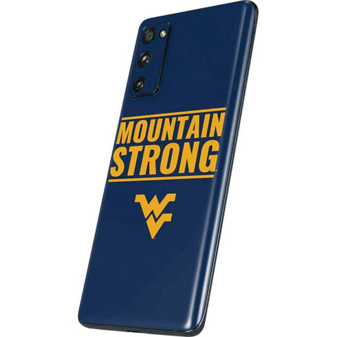 West Virginia University Yellow Galaxy S20 Fan Edition Skin